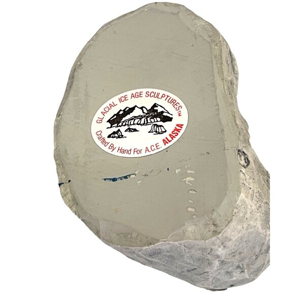 Sea Otter Alaska Glacial Ice Age Sculpture Floating Ocean Sea Shell Handcrafted - Picture 6 of 9